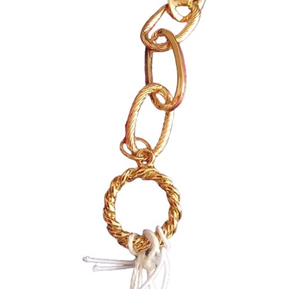 BNWT Big Metal London Chunky Gold & Blue Bracelet - Picture 4 of 6